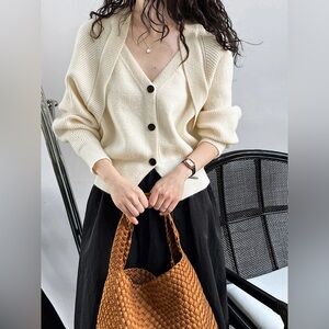 Button Up Bolero Sweater